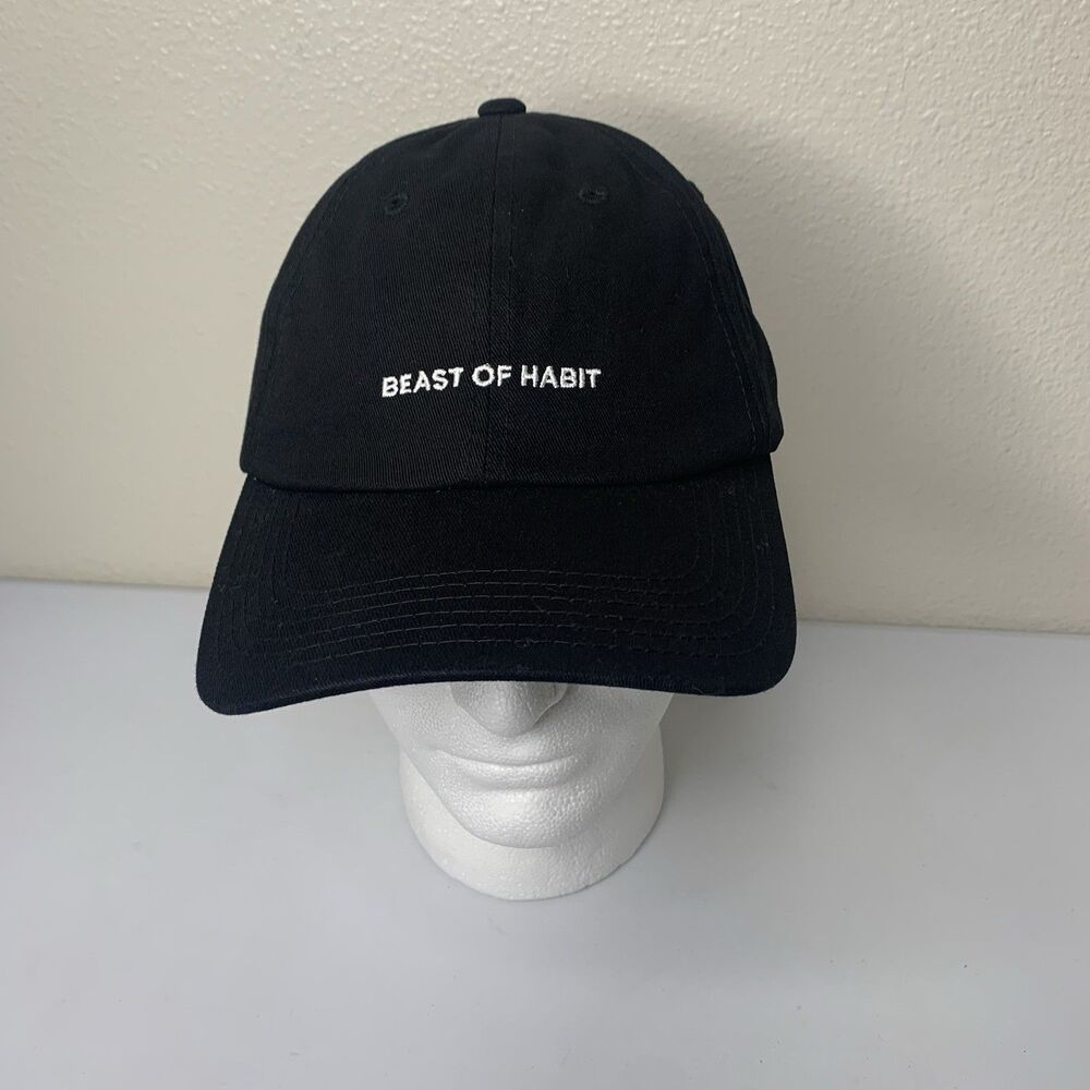 Cheribundi Beast Of Habit Strava Challenge Black Hat NWOT Cotton Anthem Branding